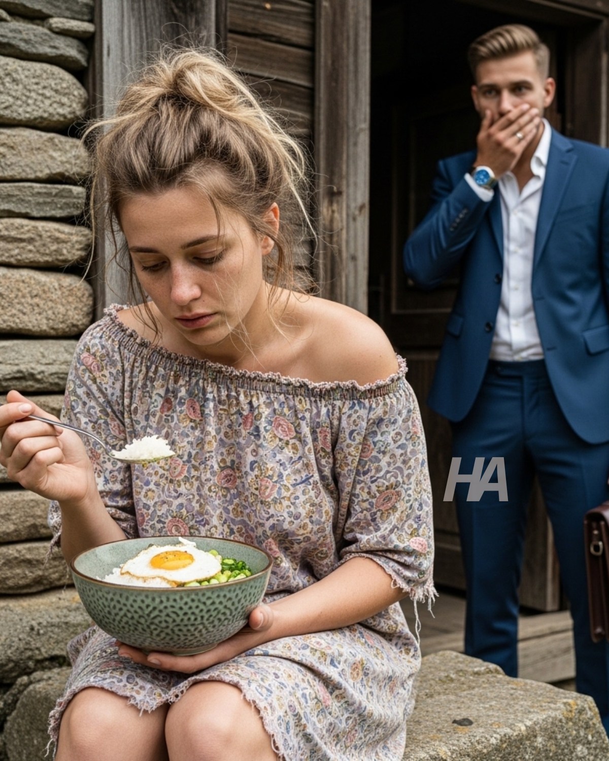 WRÓCIŁ JAKO MILIONER… I ODNALEZIŁ SWOJĄ MIŁOŚĆ Z DZIECIŃSTWA, JEDZĄC STARY CHLEB W BŁOCIE