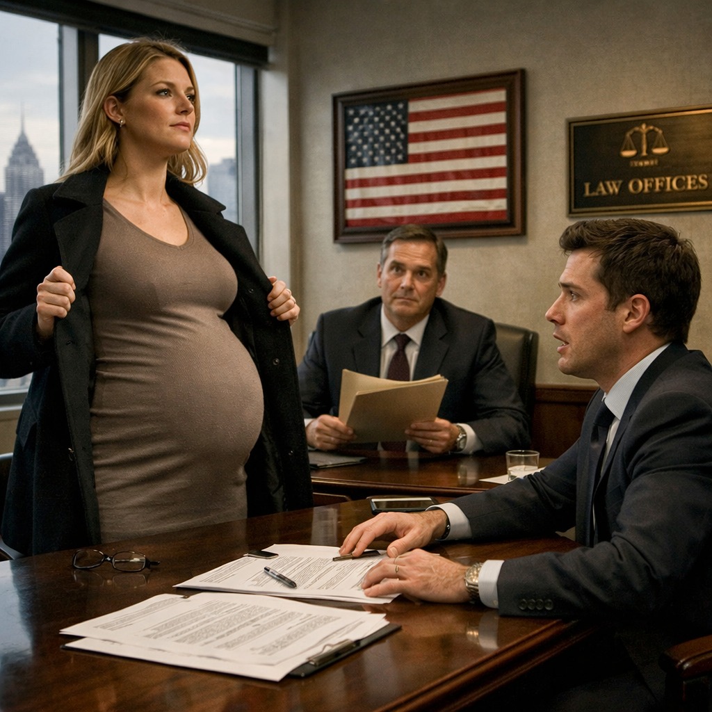 „Porzucił ją, bo była „bezpłodna” i zażądał rozwodu. Ale kiedy przyszła podpisać dokumenty i otworzyła płaszcz, wyjawiła mu siedmiomiesięczną tajemnicę, która go sparaliżowała.