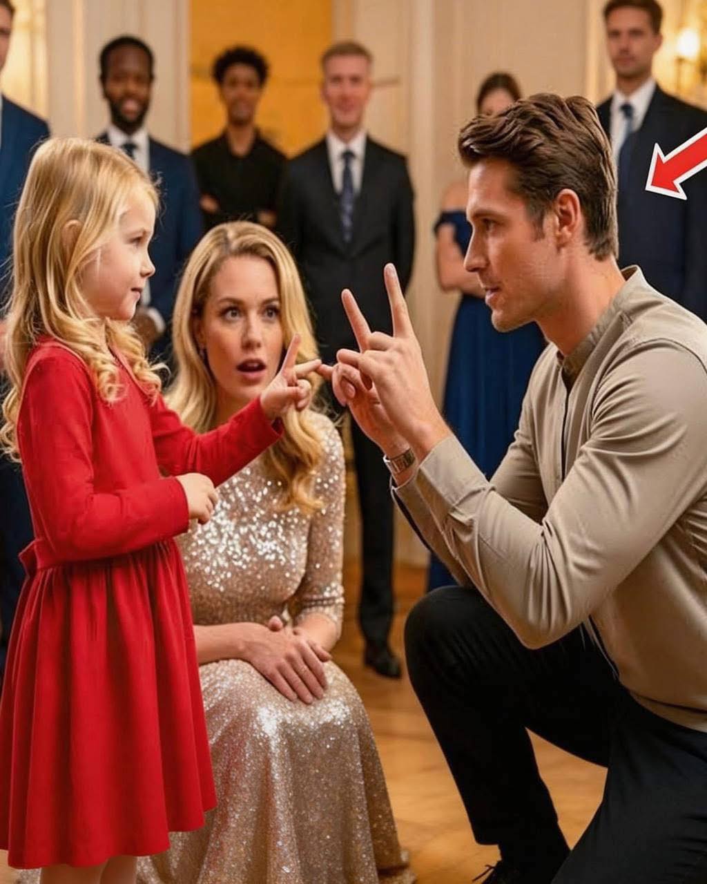 Prosty tata widział, jak wszyscy ignorowali głuchą córkę miliardera, dopóki nie zaczął z nią rozmawiać za pomocą języka migowego