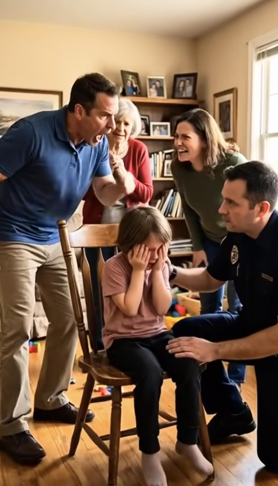 Bementem anyám nappalijába, és két rendőrt találtam a nyolcéves lányom fölött, aki zokogott, meggyőződve arról, hogy bilincsben viszik el.