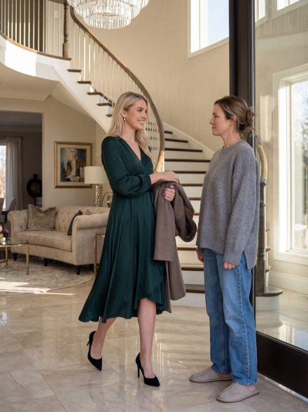 A Woman Rang My Doorbell, Walked Into My House, Handed Me Her Coat And Said “Tell Richard I’m Here.” Then She Smiled And Added “You Must Be The Housekeeper.”