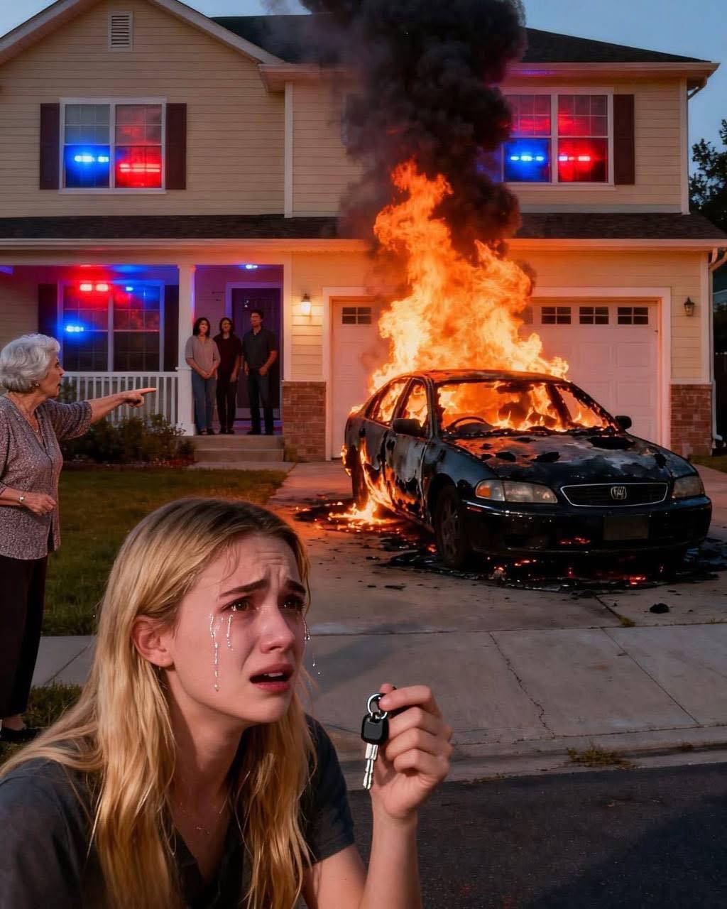 Moja macocha podpaliła mój samochód, gdy nie chciałem go oddać mojej przyrodniej siostrze.