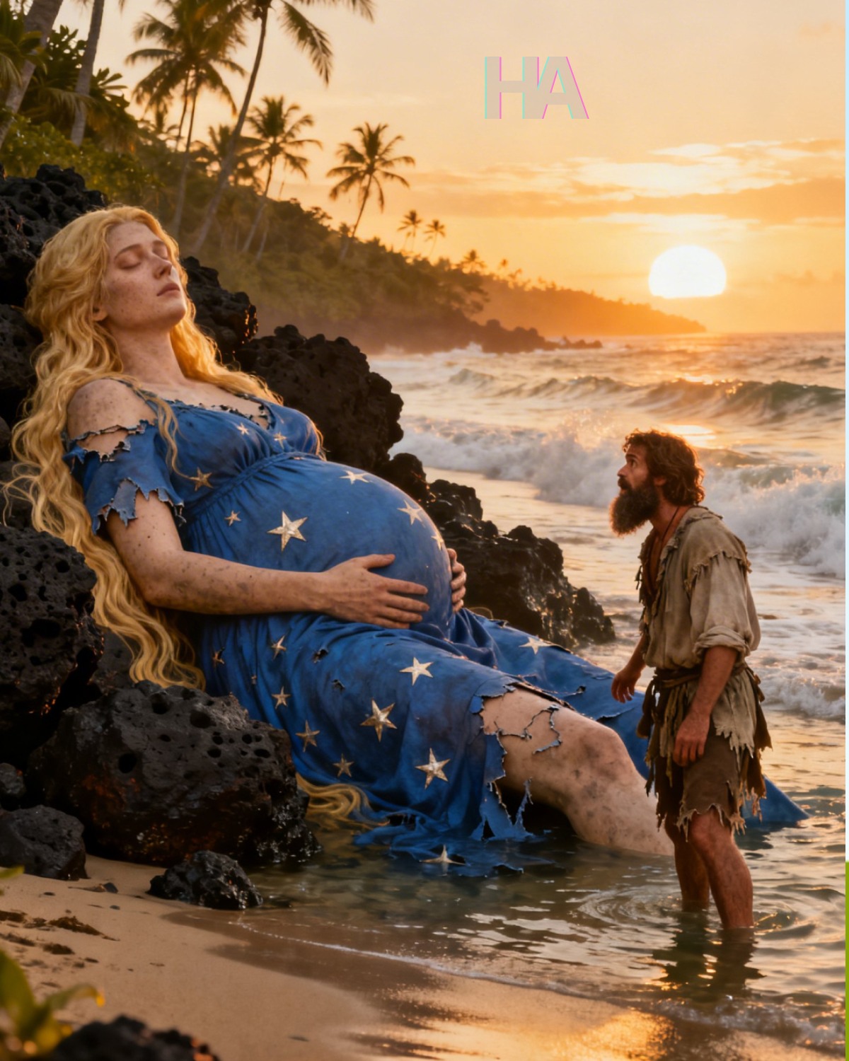 URATOWAŁEŚ CIĘŻARNĄ OLBRZYMIĘ UMARŁĄCĄ NA ZAPOMNIANEJ WYSPIE… SIEDEM DNI PÓŹNIEJ ODKRYŁEŚ, DLACZEGO OCEAN CI JĄ PRZYTWÓRZAŁ