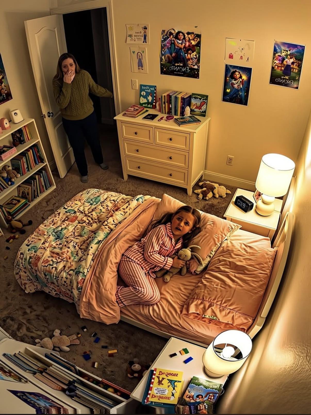 Moja ośmioletnia córka ciągle powtarzała, że ​​jej łóżko jest „za ciasne”.