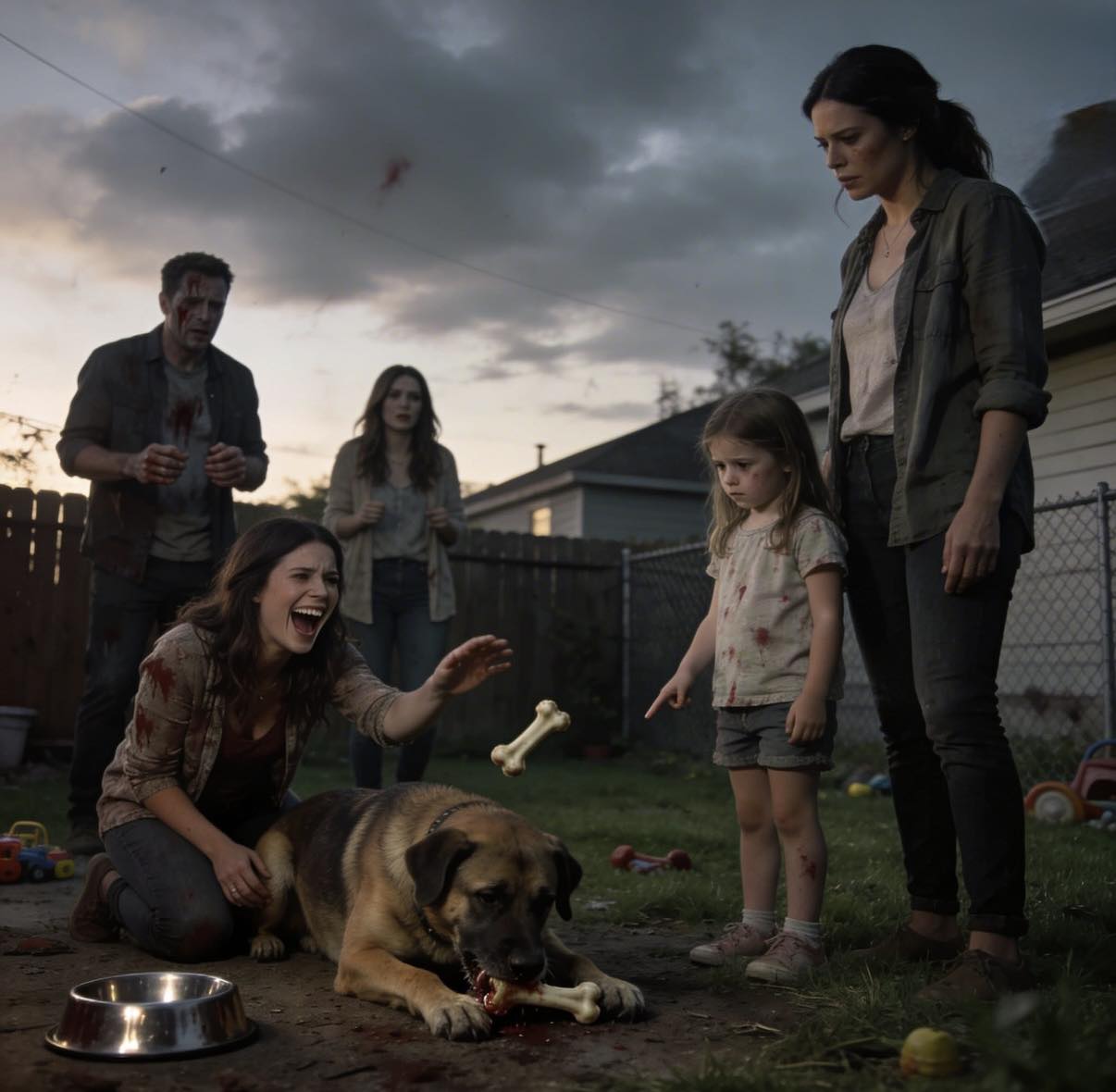 Kiedy odwiedziłem dom mojej siostry, dawała kości swojemu psu.