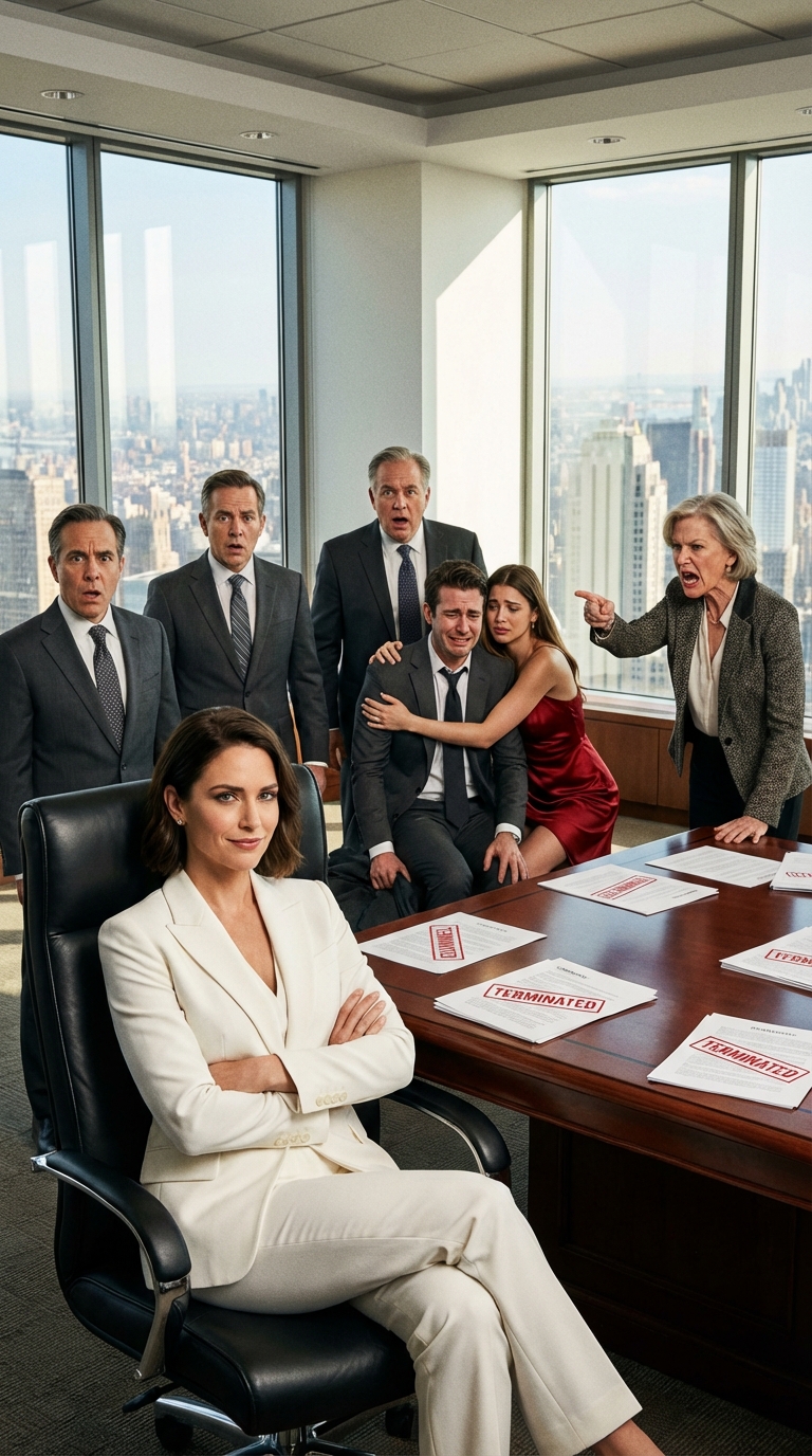 Wykorzystałam odziedziczone 500 000 dolarów, żeby uratować rodzinną firmę mojego męża. Tydzień później teściowa wyrzuciła moje ubrania na zewnątrz. „Potrzebowaliśmy tylko twoich pieniędzy. Jego prawdziwa narzeczona się wprowadza” – zaśmiała się. Cicho zebrałam torby. Następnego ranka weszłam na zebranie zarządu, rzuciłam na stół ich wypowiedzenie umowy i powiedziałam: „Witamy w mojej firmie. A teraz wszyscy wynoście się”.