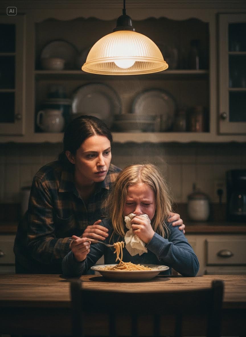 Podczas gdy moja siostra była w szpitalu i rodziła, opiekowałam się moją siedmioletnią siostrzenicą. Tego wieczoru, podczas kolacji, zjadła kęs spaghetti – po czym nagle się zakrztusiła i go wypluła. „Kochanie, wszystko w porządku?” – zapytałam zaniepokojona. Jej oczy napełniły się łzami, gdy wyszeptała: „Przepraszam…”. Poczułam ucisk w żołądku. Złapałam kluczyki i pobiegłam z nią prosto na pogotowie. Kiedy lekarz wrócił z wynikami badań, jego wyraz twarzy natychmiast się zmienił. Jego głos był niski, ale stanowczy. „Powodem, dla którego nie może przełknąć, jest…”.