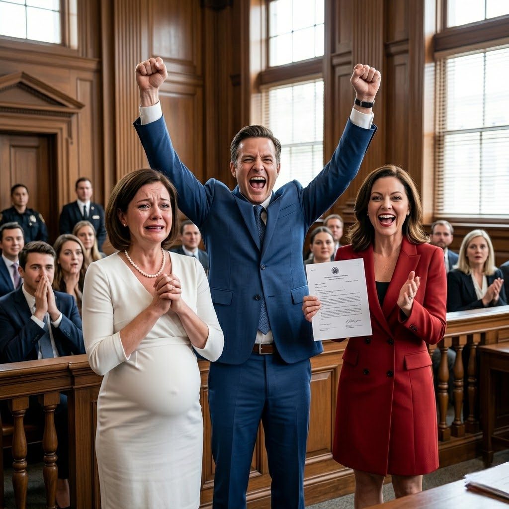 Byłam w ósmym miesiącu ciąży, kiedy mój miliarder, mąż, odchylił się w sądzie, uśmiechnął się złośliwie i powiedział: „Wyjdziesz z tego z niczym, Allison”. Potraktował moją ciążę jako słabość. Wierzył, że intercyza już przypieczętowała mój los. Ale wtedy mój prawnik wstał i ujawnił klauzulę, której cała jego rodzina miała nadzieję, że nigdy nie znajdę. To był moment, w którym jego pewność siebie prysła… i wszystko się zmieniło.