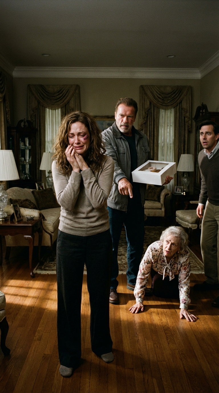 W moje urodziny wszedł mój ojciec, spojrzał na moją posiniaczoną twarz i zapytał: „Kochanie… kto ci to zrobił?”. Zanim zdążyłam się odezwać, mój mąż uśmiechnął się złośliwie i powiedział: „Ja. Dałem jej klapsa zamiast gratulacji”. Ojciec powoli zdjął zegarek i powiedział: „Wyjdź na zewnątrz”. Ale kiedy moja teściowa opadła na czworaki i odczołgała się pierwsza, wiedziałam, że ten dzień skończy się zupełnie inaczej.