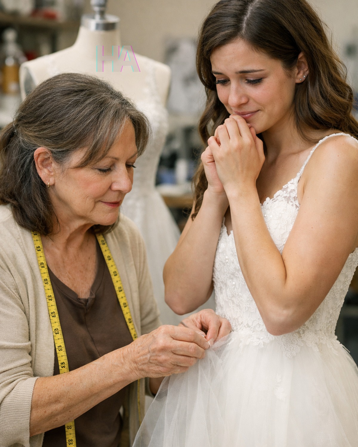 Panna młoda, która nie mogła zapłacić za suknię ślubną, wróciła po 8 latach… A to, co zrobiła po tym, jak mój sklep spłonął, wzruszyło całe miasto do łez