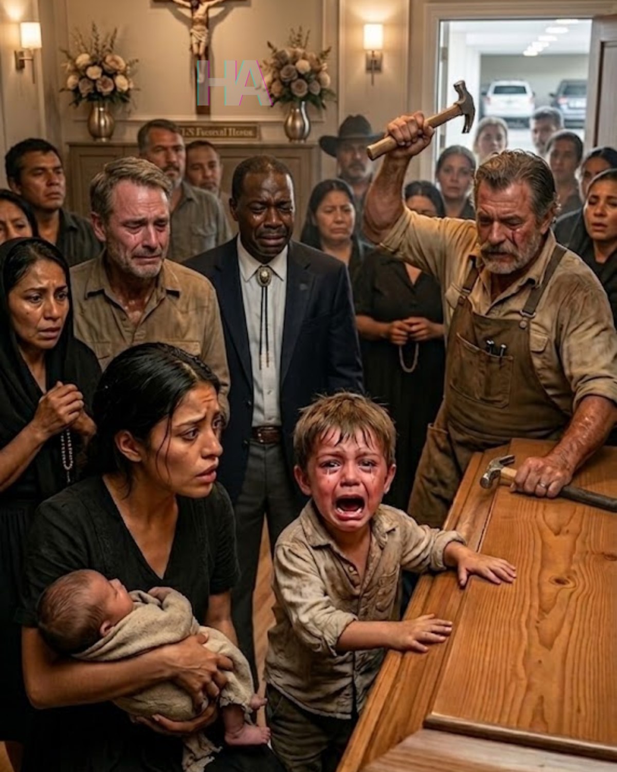 GDY CIeśla wbijał gwoździe, żeby zamknąć trumnę twojej żony, twój 5-letni syn krzyknął: „To nie moja mama!”. To, co znalazłeś później, zamroziło całe miasto.