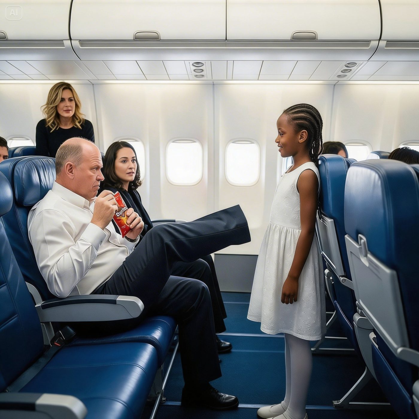 Siedzenie czarnoskórej miliarderki skradzione przez białego pasażera — kilka sekund później samolot został uziemiony