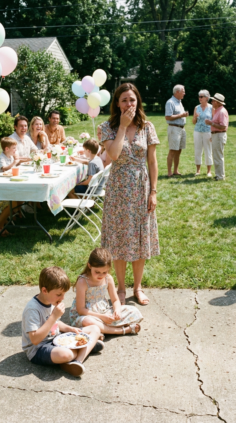 Moi bogaci teściowie zmusili mojego siedmioletniego syna do jedzenia z papierowego talerza na rozgrzanym chodniku, podczas gdy jego kuzyni siedzieli przy udekorowanym stole. „Skończyły nam się krzesła” – śmiali się. Nie wiedzieli, że potajemnie zapłaciłem za ich dom, samochody i tę właśnie imprezę. Nie kłóciłem się, nie podnosiłem głosu ani nie robiłem im sceny, na którą liczyli. Po prostu zabrałem dzieci i wyszedłem. Następnego ranka zaczęły się telefony pełne paniki…