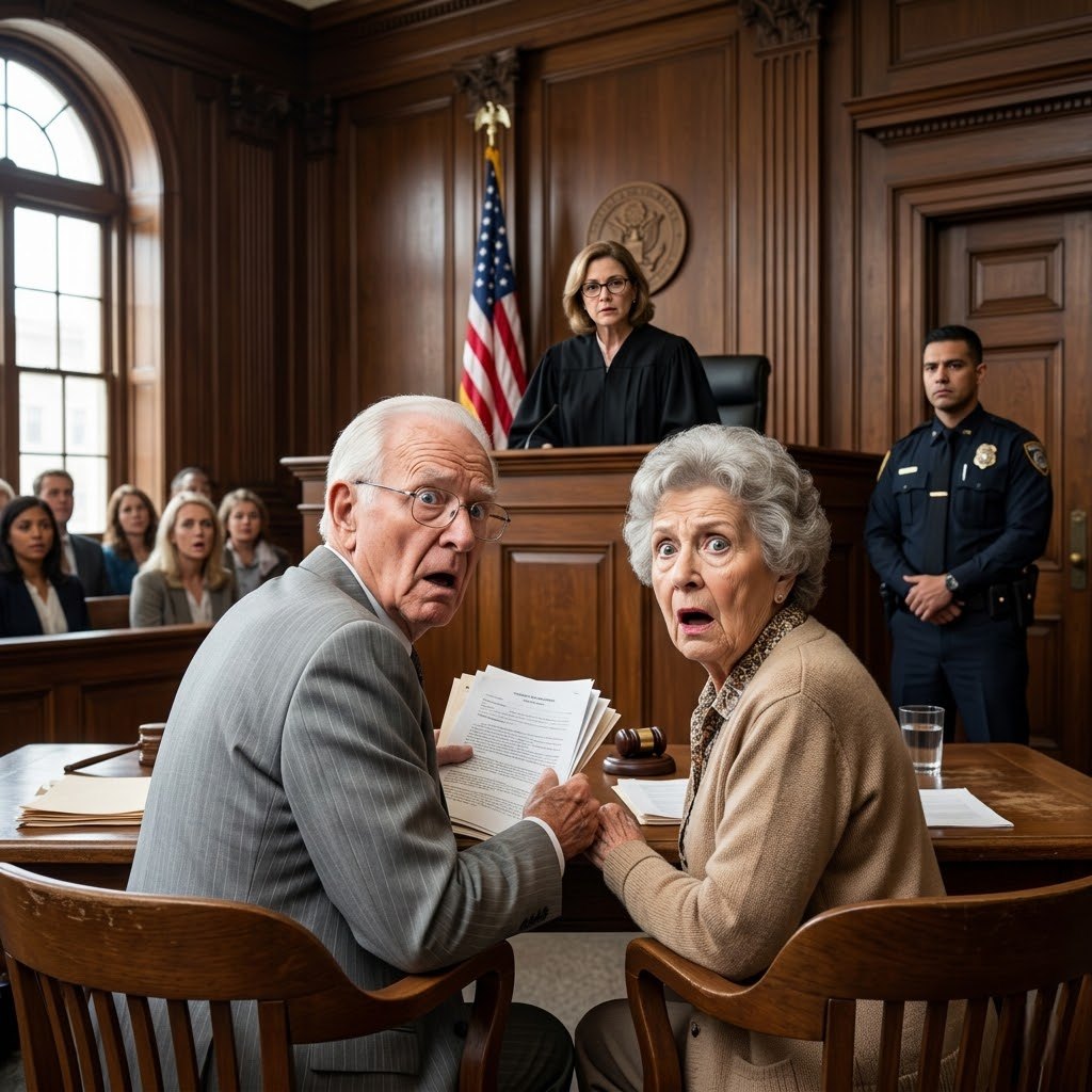 Kiedy miałem pięć lat, rodzice zostawili mnie przy taśmie bagażowej na lotnisku i już nie wrócili. Przygarnął mnie obcy człowiek. Lata później, kiedy zmarł, zostawił mi 5,5 miliona dolarów. Moi rodzice wrócili, żeby pozwać sąd. Ich uśmiechy trwały tylko do momentu, gdy komornik powiedział: „WSZYSCY WSTAŃCIE PRZED SĘDZIĄ TERESĄ HALBROOK”.