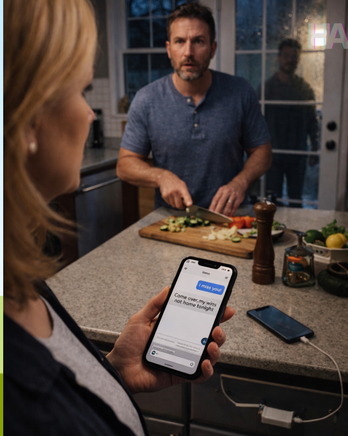 ODPISAŁAM NA SMS, KTÓREGO MÓJ MĄŻ MYŚLAŁ, ŻE NIGDY NIE ZOBACZĘ… A KIEDY DWADZIEŚCIA MINUT PÓŹNIEJ ZADZWONIŁ DO DRZWI, MĘŻCZYZNA NA GANEKU NIE TYLKO WYJAWIŁ SWÓJ SEKRET, ALE I UjawNIŁ KŁAMSTWO, KTÓRE ŻYŁO W MOIM MAŁŻEŃSTWIE PRZEZ CAŁY CZAS