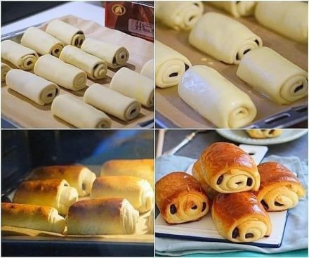 Bułki brioche czekoladowe