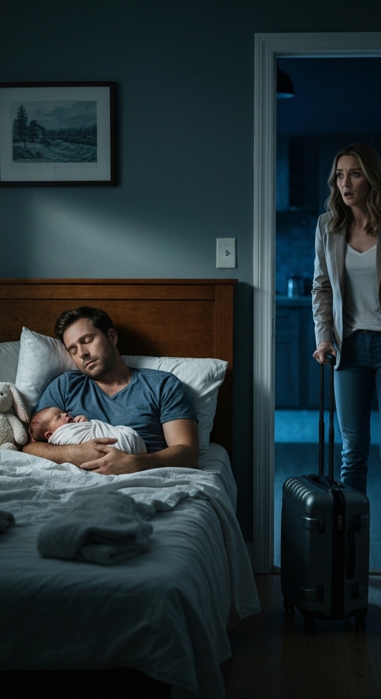 Wróciłam z podróży służbowej dzień wcześniej i znalazłam w domu niemowlę, chociaż nie mam dzieci