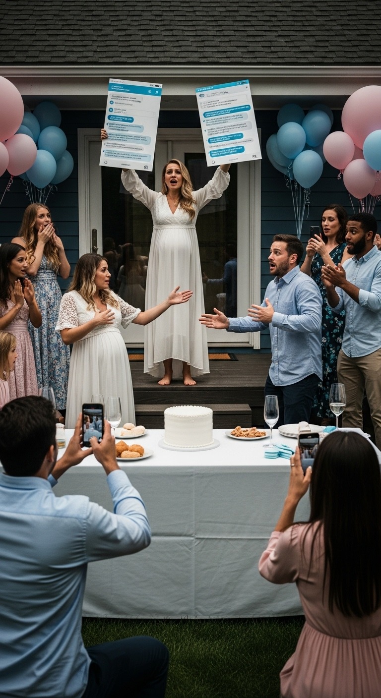 „Zaledwie kilka dni przed naszym przyjęciem z okazji ujawnienia płci dziecka odkryłam, że mój mąż mnie zdradza – ale zamiast to odwołać, zadbałam o to, żeby żałował każdej swojej decyzji”