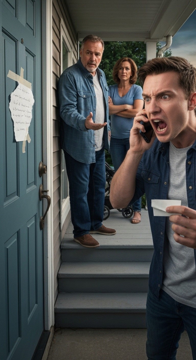 Mój tata i macocha wymienili mi zamki, żeby oddać dom mojej ciężarnej siostrze przyrodniej. Ale to, co zrobiłem później, wywróciło ich świat do góry nogami.