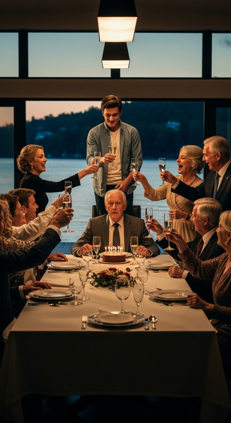 Podczas moich 70. urodzin mój wnuk wzniósł toast: „Za dziadka, człowieka, który uważa, że ​​pieniądze mogą kupić miłość”. Cała moja rodzina, łącznie z żoną, roześmiała się. Więc wyszedłem. Tego wieczoru przepisałem testament, nie zostawiając im nic. Kiedy mój syn dostał nakaz eksmisji z domu, który należał do mnie, zadzwonił wściekły. „Karzecie nas za żart!” – krzyknął. „Nie” – powiedziałem spokojnie. „Nie chodziło o żart. Chodziło o śmiech. Twój również”. Ale to nie był ostatni raz, kiedy ode mnie usłyszeli…