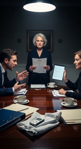 Policzyłam 21 razy, jak dzieci przerwały mi czytanie testamentu męża. Uśmiechały się złośliwie, zagłuszały mnie i zachowywały się, jakbym była niewidzialna. Kilka dni później, gdy pojawił się prawnik, włączyłam nagrywanie. Kiedy taśma się odtworzyła, w pokoju zapadła cisza, ponieważ…