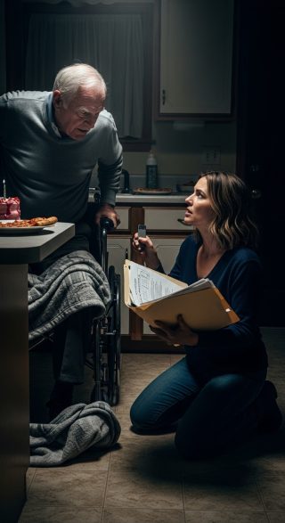 Przyjechałam świętować urodziny teścia, ale zastałam go samego z zimną pizzą i ciszą. Potem mój mąż i teściowa zadzwonili z Hawajów, śmiejąc się: „Mam nadzieję, że podoba ci się opieka nad dziećmi!”. Wtedy powoli wstał i powiedział: „Czas. Zróbmy im niespodziankę”.