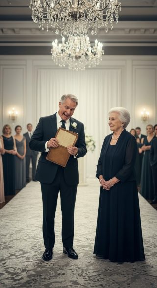 Na ślubie mojej wnuczki jej bogaci teściowie celowo posadzili mnie przy stole za filarem, myśląc, że jestem po prostu prostą staruszką. Nie mieli pojęcia, że ​​w mojej zniszczonej torebce znajduje się skórzany notes, który skrywa ich najgłębszą tajemnicę. A ja czekałam na idealny moment, żeby go otworzyć.