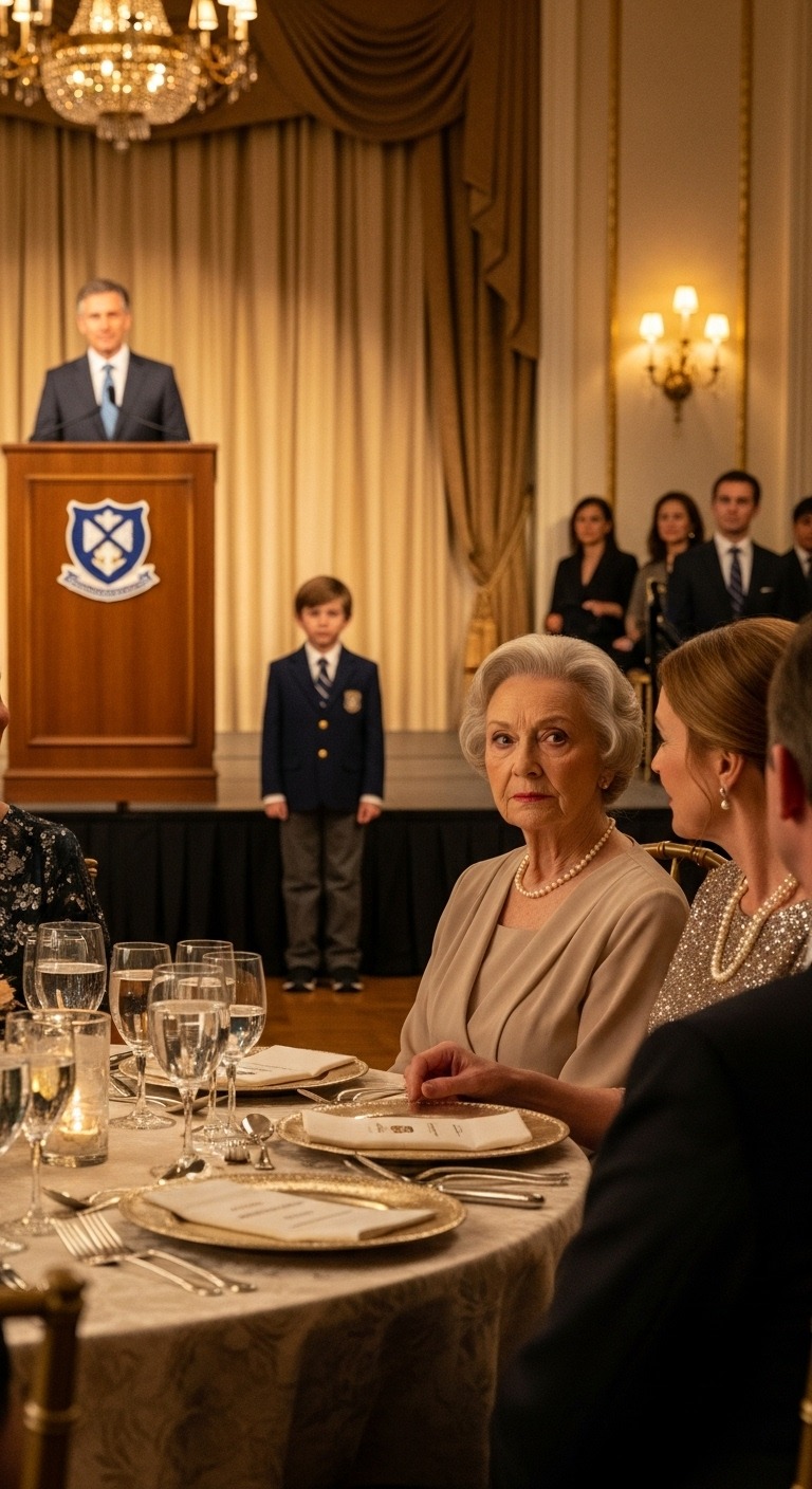 „Po co być mądrym? Chłopak i tak skończy u nas pracując” – wyszeptała bogata staruszka, raniąc mojego wnuka. Uważała, że ​​jej obelgi są ostre. Nie miała pojęcia, że ​​po prostu cierpliwie czekam, aż dyrektor skończy swoją mowę. Bo kiedy on skończy, nadejdzie moja kolej…