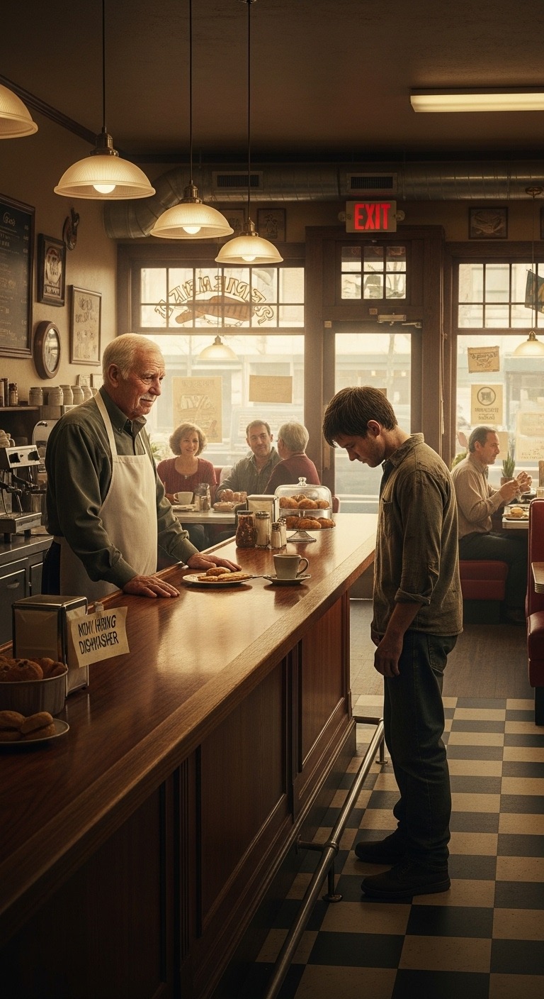 „Jesteś nieudacznikiem” – zadrwił mój syn, kiedy w wieku 68 lat chciałem otworzyć kawiarnię. „Nie zmarnuj mojego spadku!” Trzy miesiące później moja kawiarnia odniosła ogromny sukces. Pojawił się, bezrobotny i załamany, błagając mnie o pracę przy zmywaniu naczyń.