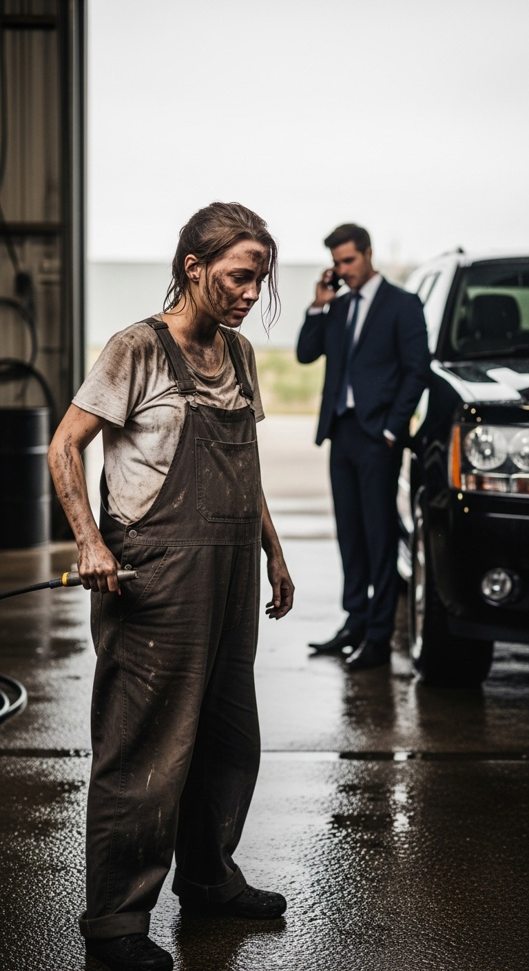 W dniu ślubu powiedziałam narzeczonemu, że jestem w ciąży. Nazwał to „niespodzianką, która zrujnowała mu życie” i porzucił mnie w sądzie. Bezdomna i zdesperowana, podjęłam jedyną pracę, jaką mogłam znaleźć: mycie samochodów. Myślałam, że moje życie się skończyło. Aż pewnego dnia podsłuchałam rozdzierającą serce rozmowę telefoniczną nieznajomego i zrobiłam coś lekkomyślnego…