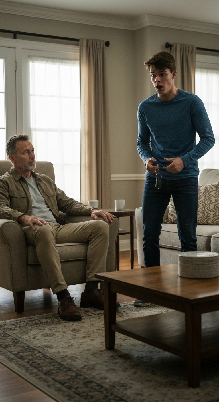 „Przestań udawać mojego tatę” – powiedział mój 17-letni pasierb. „Jesteś po prostu facetem, który za wszystko płaci”. Spojrzałem na chłopaka, którego wychowywałem przez 10 lat i spokojnie odpowiedziałem: „Rozumiem”. Następnego ranka odkrył, że jego fundusz na studia i ukochany Mustang zniknęły.