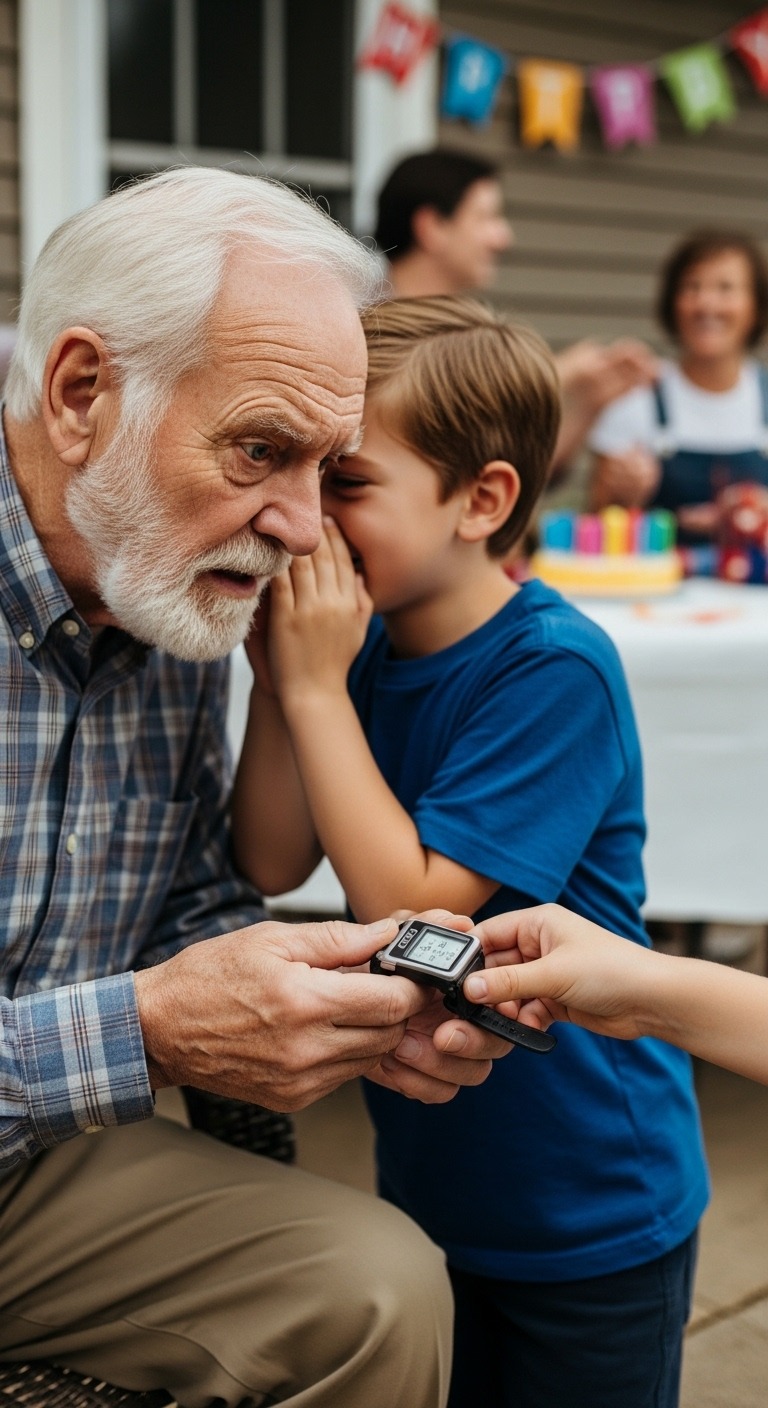 Przez miesiące podejrzewałem, że mój zięć jest potajemnie związany z naszą nową sąsiadką, choć moja córka to wyśmiała. W urodziny wnuka podsłuchałem ich kłótnię o list miłosny – i moje wątpliwości stały się realne. Tego popołudnia wnuk wręczył mi swój nowy zegarek szpiegowski i wyszeptał: „Dziadku, nagrałem ich sekretną rozmowę.