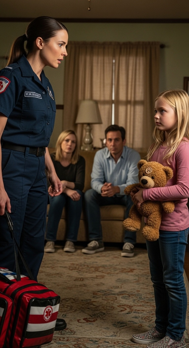 Jestem ratownikiem medycznym. Cztery lata temu moja trzyletnia córka Evelyn zniknęła z parku. Uznano ją za zmarłą. Moje życie stało się pustą skorupą żalu i wyczerpującej pracy, polegającej na ratowaniu cudzych dzieci. Dzisiaj, podczas rutynowego wezwania do zrujnowanego mieszkania kobiety z bólami brzucha, usłyszałam kroki z innego pokoju. Wyjrzała z niego mała dziewczynka o znajomych blond włosach. Serce mi zamarło. Ale to, co trzymała w dłoniach, roztrzaskało cały mój świat…