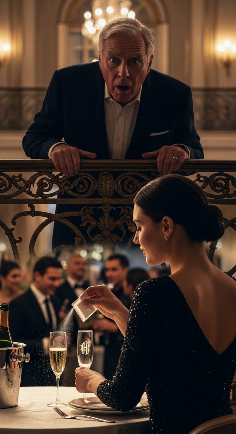 Moja synowa myślała, że ​​nie zauważyłem, kiedy wrzuciła coś do mojego szampana na moich 72. urodzinach. Ale popełniła fatalny błąd: widziałem wszystko. Z mojego punktu obserwacyjnego na balkonie obserwowałem, jak próbuje mnie zabić. Nie miała pojęcia, że ​​to ja zamierzam odwrócić sytuację…