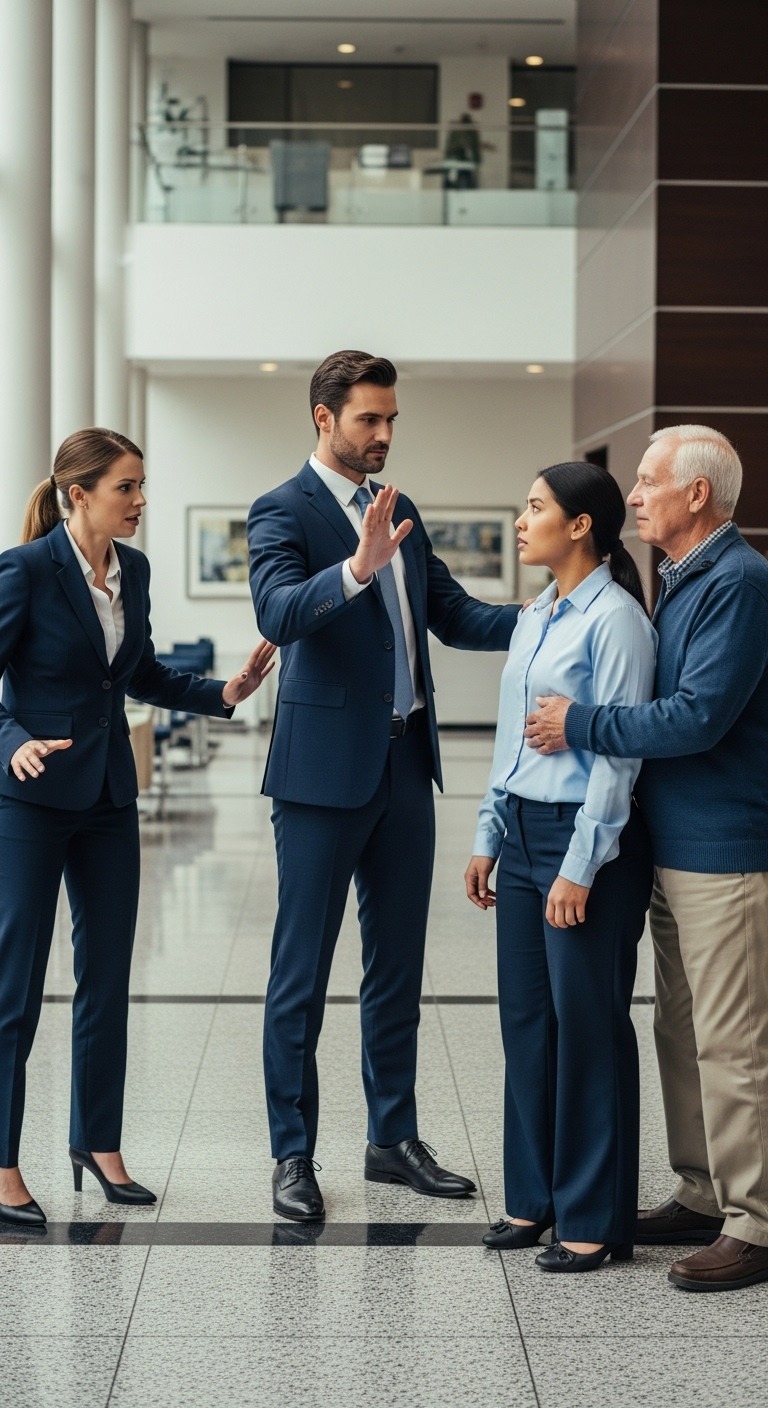 Byłem tylko cichym stażystą, kiedy zauważyłem starszego mężczyznę, którego nie zauważono w holu. Przywitałem go na migi, nieświadomy, że prezes mnie obserwuje – ani kim ten mężczyzna tak naprawdę jest.