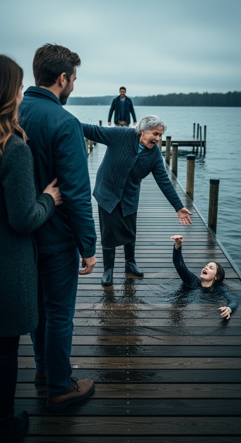 Rodzina mojego zięcia pomyślała, że ​​zabawnie będzie wepchnąć moją córkę do lodowatego jeziora. Uderzyła się w głowę i zaczęła tonąć, łapiąc oddech, podczas gdy oni stali tam ze śmiechem. Krzyczałam o pomoc – nikt się nie ruszył. Kiedy w końcu przyjechała karetka, zadzwoniłam do brata i powiedziałam: „Rób, co musisz”.