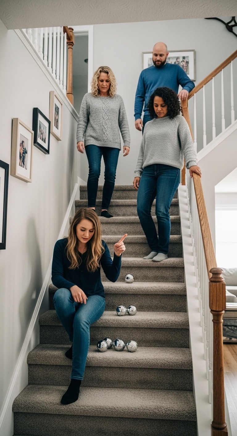 Mój mąż zawsze wierzył bardziej w swoją „anielską” córkę niż we mnie. Kiedy wjeżdżał na podjazd, stanęła na szczycie schodów i obdarzyła mnie zimnym uśmieszkiem. Potem krzyknęła: „Nie pchaj mnie!” i rzuciła się w dół schodów, lądując, gdy on wchodził. „Tato!” szlochała, wskazując na mnie. „Popchnęła mnie!”