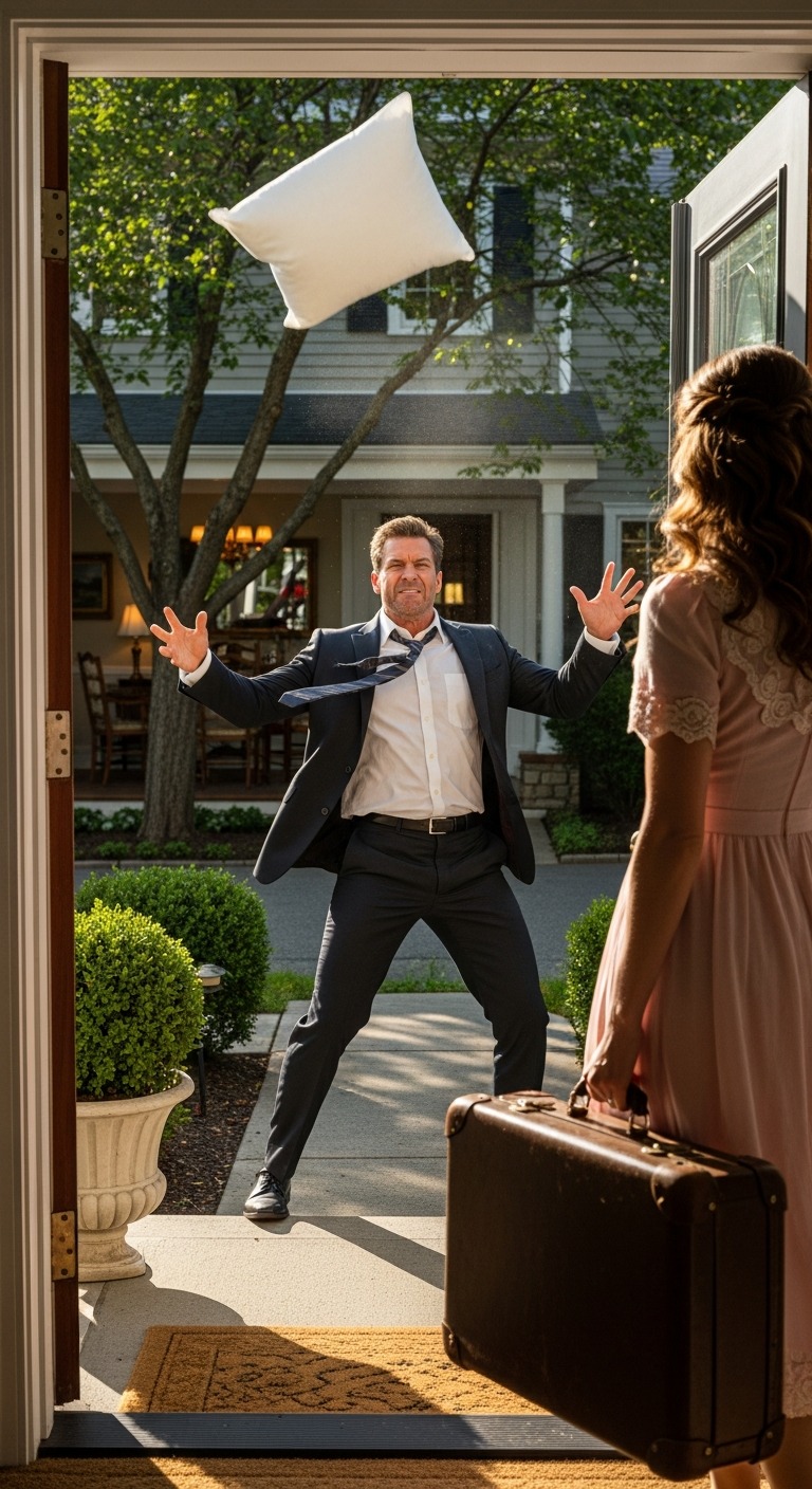 Po pięciu latach małżeństwa mój mąż publicznie złożył pozew o rozwód, nazywając mnie „ciężarem” i mówiąc, że chce „żyć swoim życiem”. Drwił ze mnie, gdy wychodząc z domu, przytulałam starą poduszkę. Nie płakałam. Tej nocy otworzyłam poduszkę i to, co znalazłam, odebrało mi mowę.