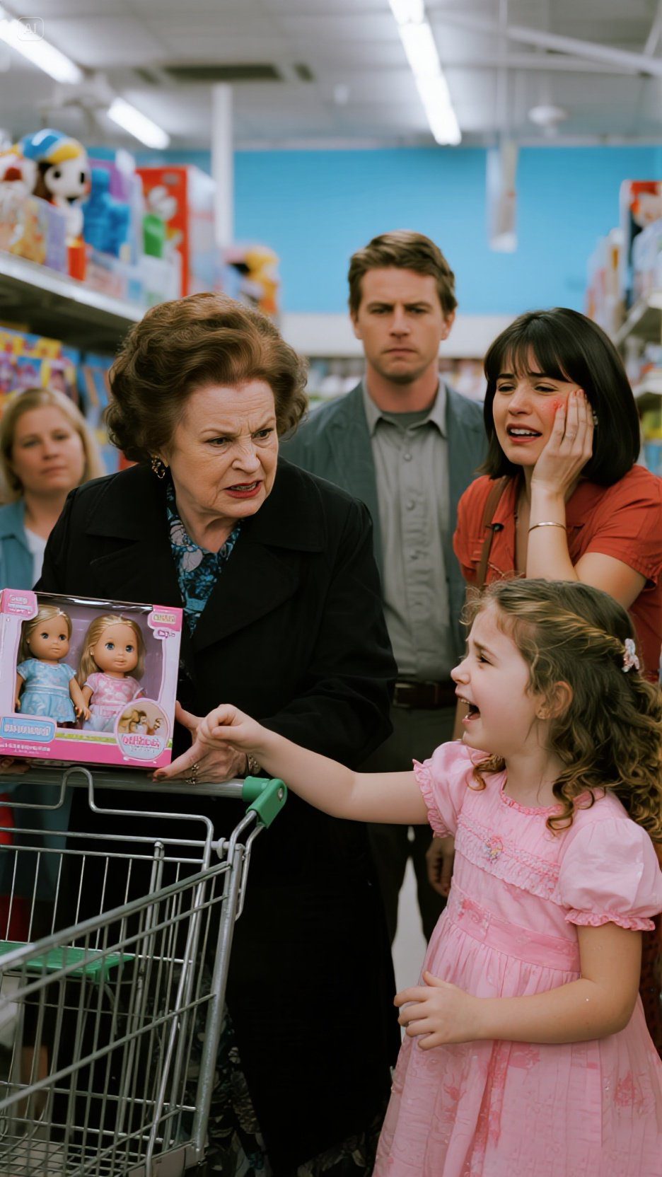 W supermarkecie kupiłam córce małą zabawkę na zbliżające się urodziny. Gdy tylko moi rodzice nas zobaczyli, zrobili awanturę – krzycząc, że jestem samolubna, bo nie kupiłam prezentów również dzieciom mojej siostry. Mama wyrwała zabawkę i podała ją mojej siostrzenicy, uśmiechając się złośliwie. Ojciec wyciągnął mnie i córkę na zewnątrz, mówiąc, że na nic nie zasługujemy. Tego dnia odeszłam bez słowa – ale to, co wydarzyło się później, sprawiło, że żałowali, że przekroczyli tę granicę.