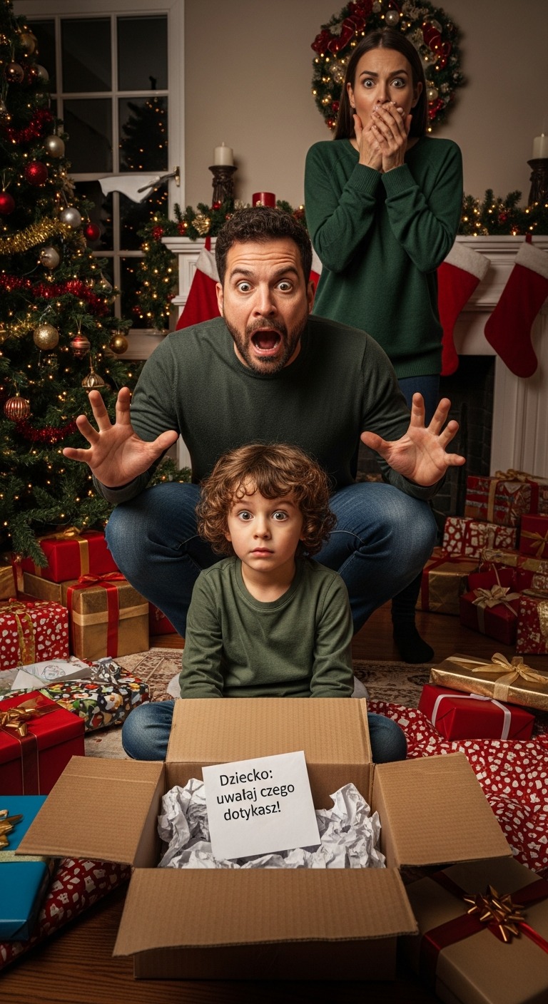 Moi teściowie wysłali prezenty świąteczne wszystkim wnukom – tyle że pudełko mojego czterolatka było pełne śmieci i karteczki z informacją, że „nie powinien istnieć”. Nie protestowałem. Odesłałem coś, co zmieniło wszystko.
