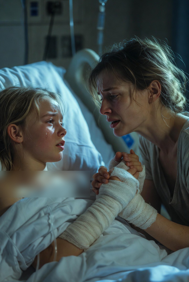 Szpital zadzwonił: „Twoja ośmiolatka jest w stanie krytycznym – oparzenia trzeciego stopnia”. Kiedy przyjechałam, wyszeptała: „Mamo… Macocha trzymała moje ręce na kuchence. Powiedziała, że ​​złodzieje się palą. Wzięłam chleb tylko dlatego, że byłam głodna…”. Kiedy policja przeglądała nagranie, mój były próbował uciec.