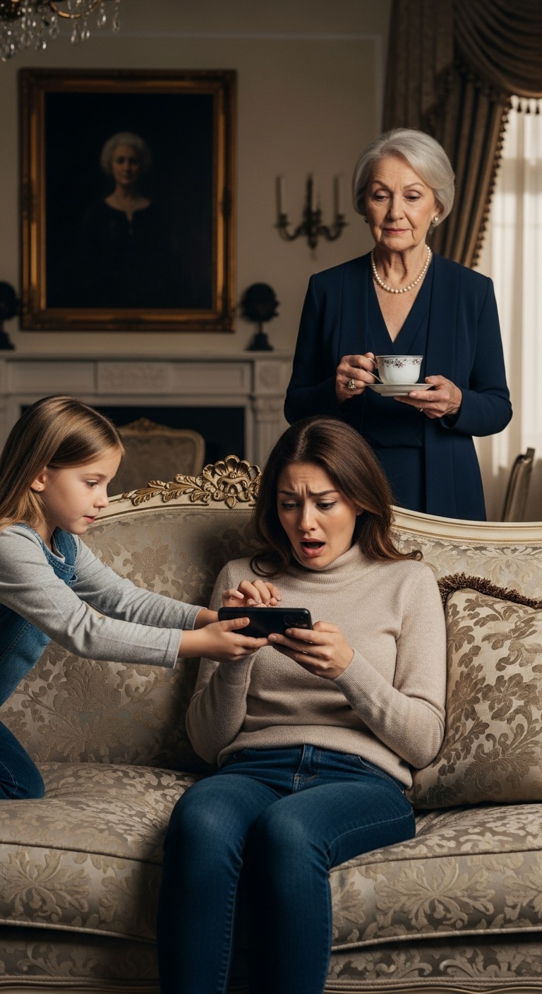 Teściowa podała mi „specjalną” herbatę. „To na twoje nerwy” – mruknęła, zanim poszła do kuchni po więcej ciasta. Wtedy jej ośmioletnia wnuczka podała mi swój telefon. Wiadomość była otwarta: „Wypiła herbatę. Leki zaczną działać za 15 minut. Przygotuj samochód”. Drzwi kuchenne otworzyły się…