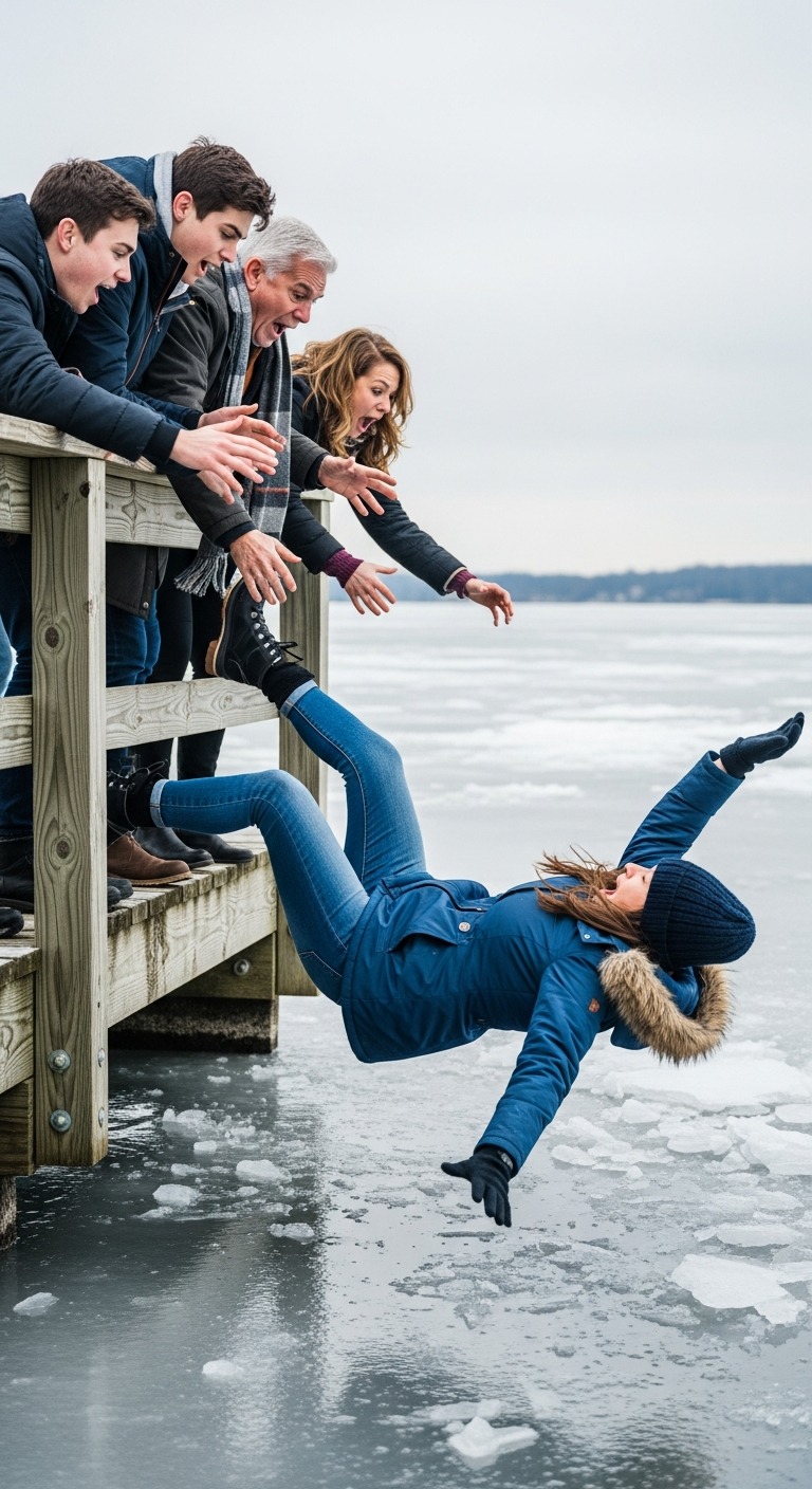 Rodzina mojego zięcia wepchnęła moją córkę do lodowatego jeziora „dla żartu”. Uderzyła się w głowę i o mało nie zatonęła. Podczas gdy wołałam o pomoc, oni tylko się śmiali i mówili: „Nic jej nie jest!”, po czym odjechali. Kiedy ratownicy medyczni wciągali ją do karetki, zadzwoniłam do starszego brata i szepnęłam: „Jadą do domu”. Jego odpowiedź sprawiła, że ​​serce zabiło mi mocniej: „Więc czas”.