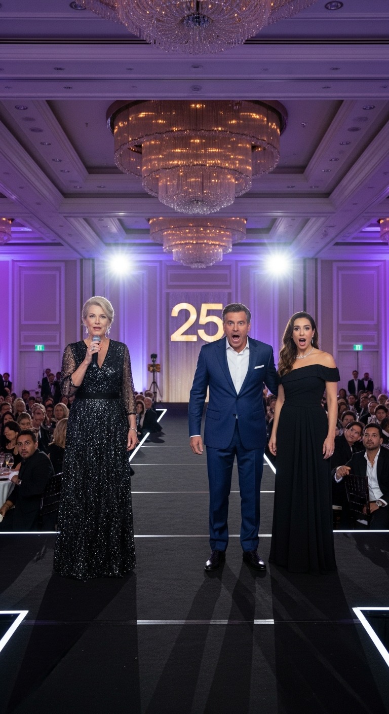 W rocznicę ślubu mój mąż oznajmił przed wszystkimi gośćmi: „25 lat to już wystarczy. Chcę kogoś młodszego. Chcę, żebyś jutro opuścił mieszkanie!”. Wzięłam mikrofon i powiedziałam coś, co odebrało mu mowę.