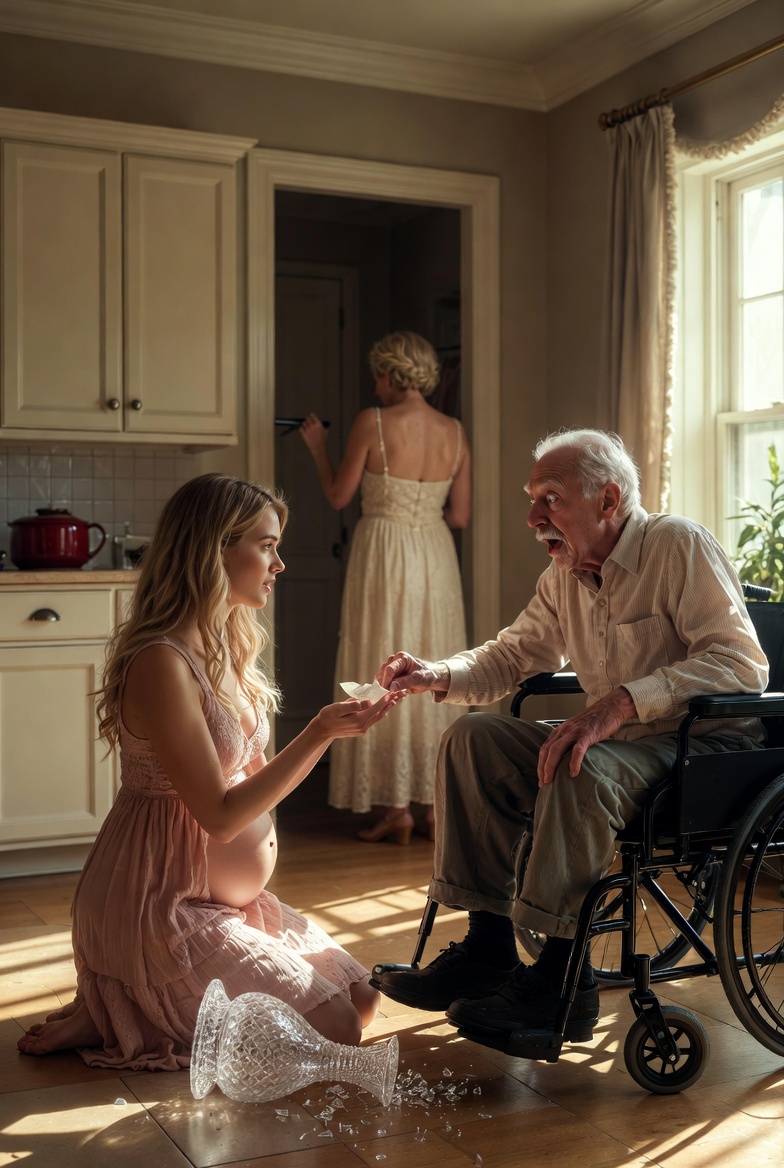 Teściowa podała mi pudełko witamin. „Właśnie je kupiłam, są bardzo dobre dla dziecka. Weź jedną teraz, zanim pojedziesz na lotnisko”. Wpatrywała się we mnie, czekając, aż ją wezmę. Nagle mój teść, sparaliżowany i przykuty do wózka inwalidzkiego, celowo upuścił szklankę, tłukąc ją. Kiedy schyliłam się, żeby posprzątać bałagan, wcisnął mi do ręki zmiętą karteczkę. Wstałam, udając, że połykam tabletkę, ale schowałam ją pod językiem. „Dzięki, mamo, już jadę”. Gdy byłam już w samochodzie, wyplułam tabletkę i pojechałam prosto na komisariat.