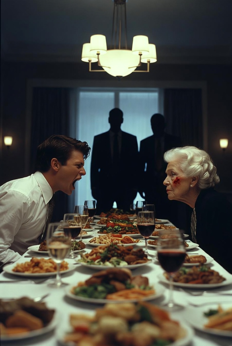 Mój syn mnie zaatakował o spadek. „Podpisz papiery!” – ryknął. Następnego dnia ugotowałam jego ulubiony posiłek. Myślał, że wygrał, i uśmiechnął się złośliwie: „W końcu oprzytomniałeś”, dopóki nie zobaczył, kto jeszcze siedzi przy stole. „Uczta bez publiczności to żadna przyjemność” – wyszeptałam.