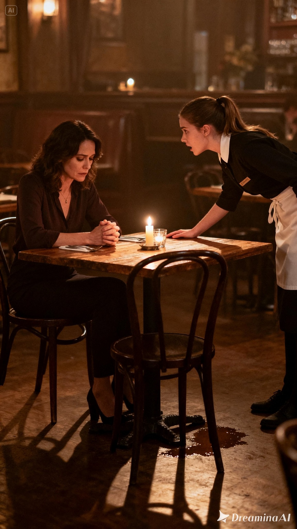 Poszłam na pierwszą randkę po stracie męża, ale w środku wieczoru wyszedł bez żadnego wyjaśnienia. Kiedy poprosiłam o rachunek, kelnerka szepnęła: „Nie wychodź jeszcze. Ktoś po ciebie przyszedł”.