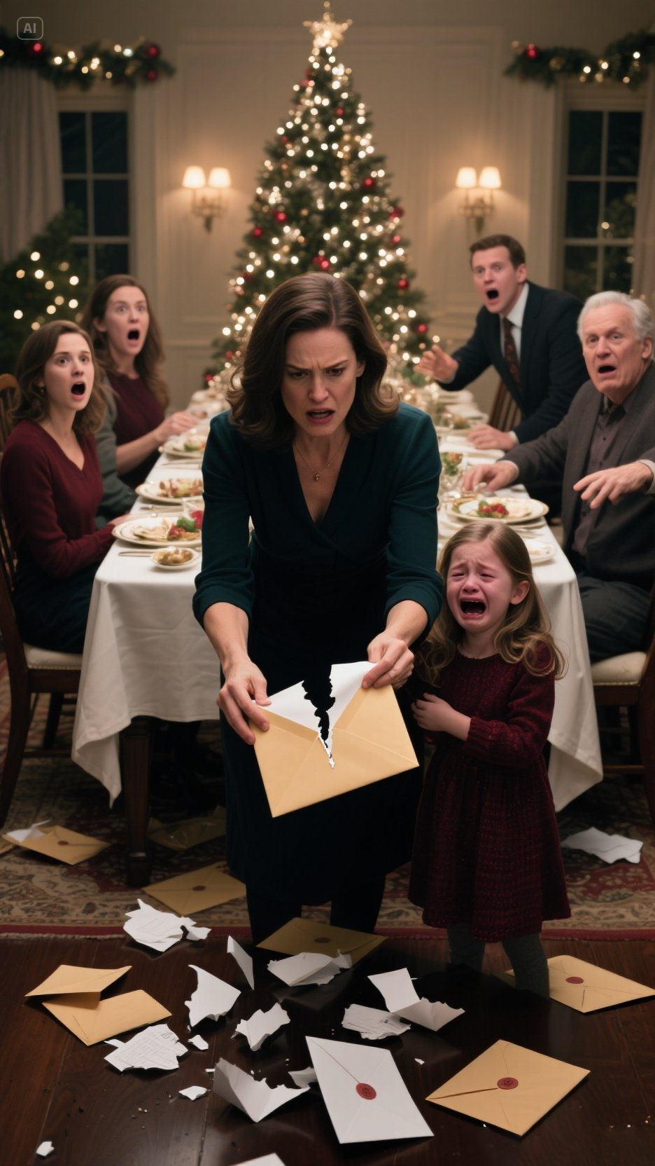 Moja rodzina wyrzuciła mnie i mojego siedmioletniego syna z domu podczas kolacji wigilijnej. „Powinnaś wyjechać i nigdy nie wracać” – powiedziała moja siostra. „Boże Narodzenie jest o wiele lepsze bez ciebie” – dodała mama. Nie protestowałam. Powiedziałam tylko: „Więc nie będziesz miała nic przeciwko temu, że to robię”. Pięć minut później błagali mnie, żebym to cofnęła…
