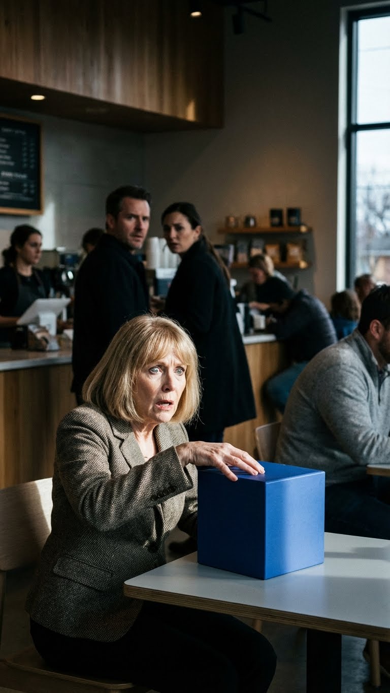 Byłem w kawiarni z synem i synową. Kiedy poszli zapłacić rachunek, kobieta położyła na moim stole niebieskie pudełko i powiedziała: „Będzie ci to potrzebne dziś wieczorem”. Zanim zdążyłem zapytać, zniknęła. Schowałem pudełko do torby i poszedłem do domu. Kiedy w końcu je otworzyłem…