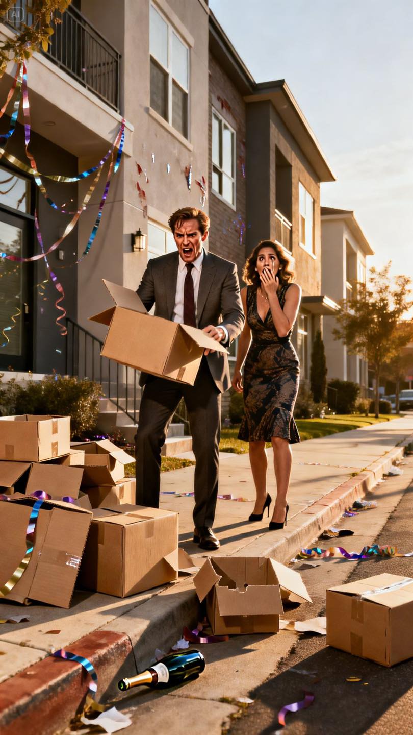 Na przyjęciu z okazji narodzin mojego brata mama uniosła oprawiony akt darowizny: „Prezent od nas wszystkich”. Przyjrzałam się uważnie. To było mieszkanie, które w całości spłaciłam. Tata pochylił się i powiedział: „Masz trzydzieści dni na opuszczenie mieszkania”. Uśmiechnęłam się. „Jeden dzień wystarczy”. O wschodzie słońca ekipa przeprowadzkowa była już na miejscu. O 18:41 mój brat napisał SMS-a: „Czy to jakiś żart?”. Odpowiedziałam: „Jeszcze nie. Ale jutro może być”. Następnego ranka pod ich drzwi dotarło…